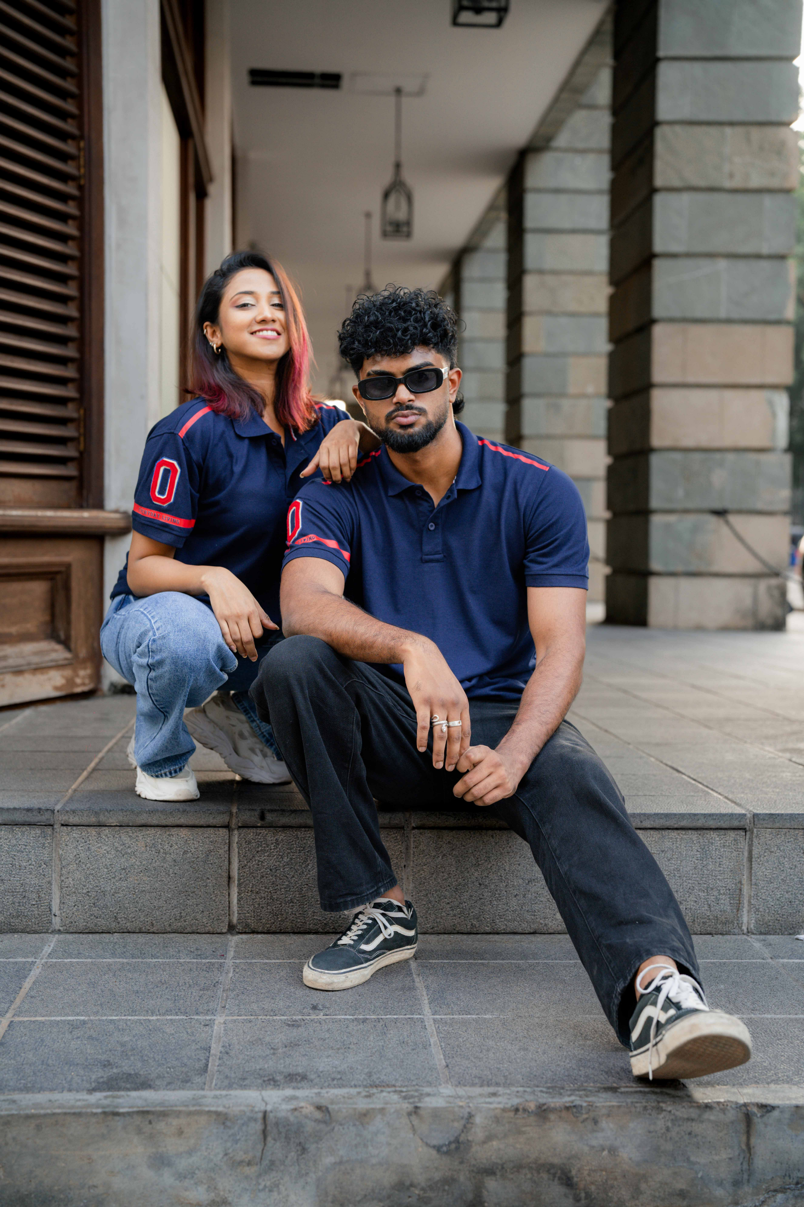 DARK BLUE POLO T-SHIRT DARK BLUE POLO T-SHIRT